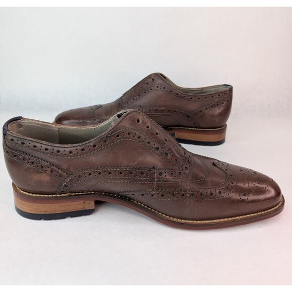 Clarks Craftmaster Oliver Brown Leather Brogue Oxfords 15775 Mens Shoes 7.5 main image 8